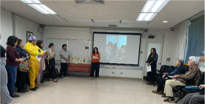 Afternoon reception with the colegas