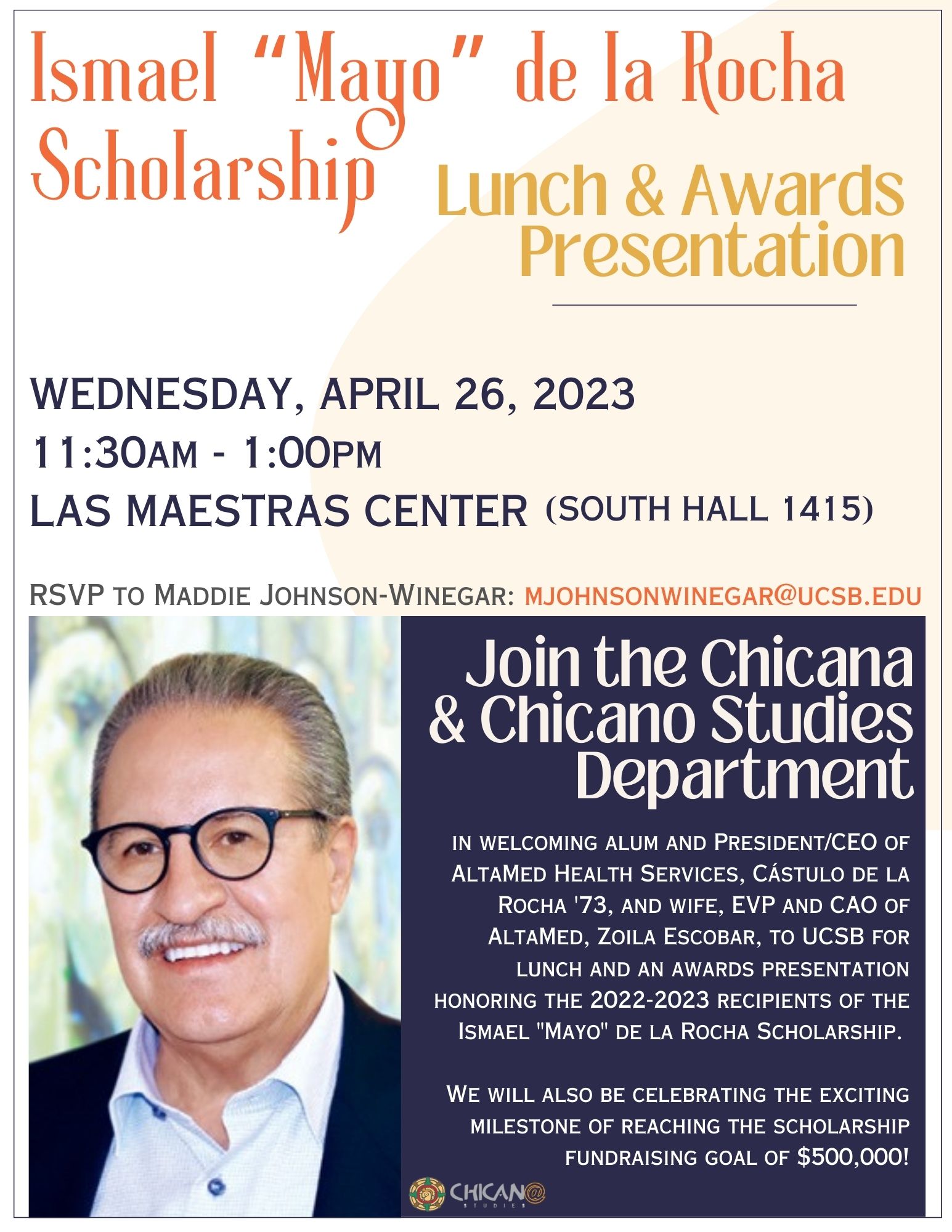 The Ismael "Mayo" de la Rocha Scholarship Lunch and Awards Presentation Event Image