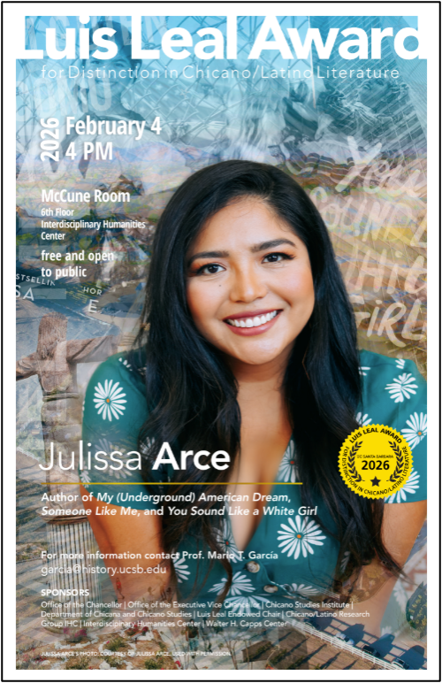 Flyer to 2026 Luis Leal Event - Julissa Arce