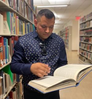 Ricardo Delgado Solis at UCR Library