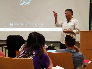 UCSB alumnus Congressman Tony Cardenas presenting to CHST 181