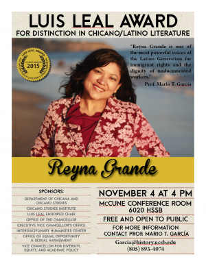 Flyer - Luis Leal Award for Distinction in Chicano/Latino Literature
